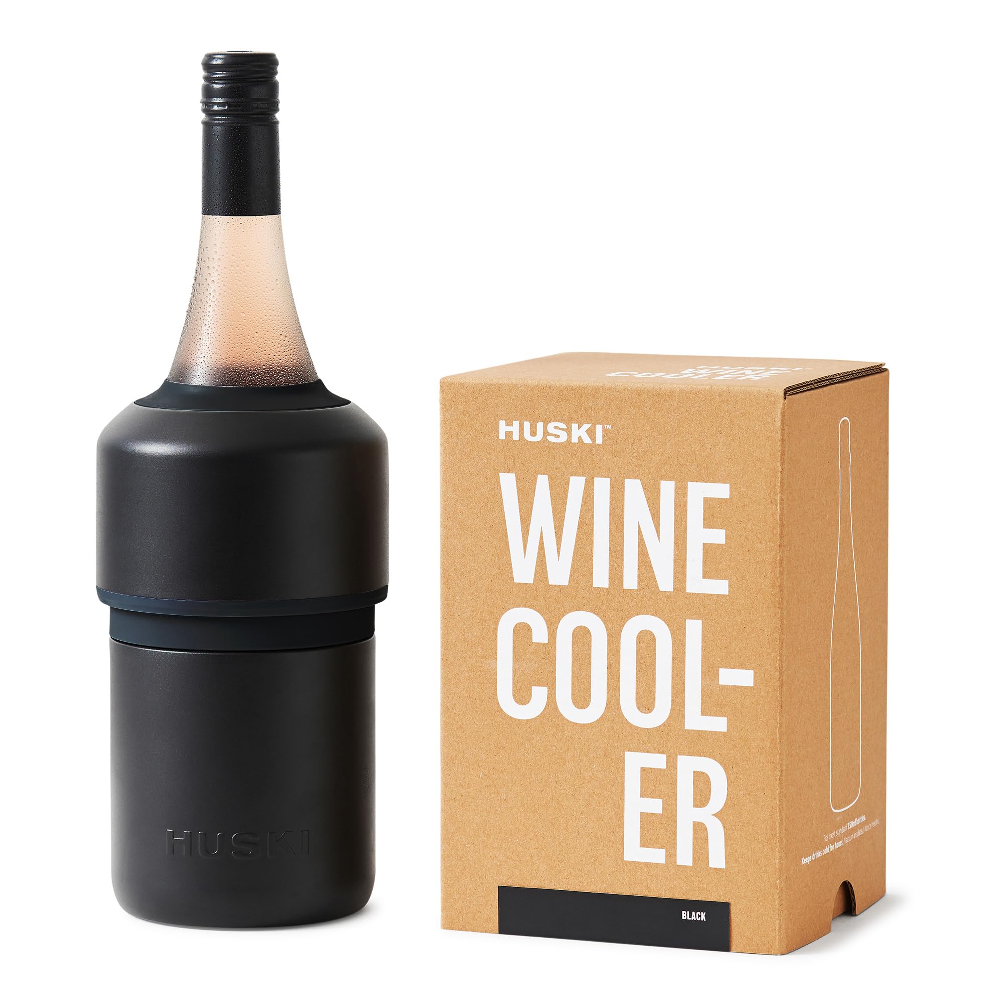Huski Wine Chiller bottle-insert shows compact, table-ready chilling design.