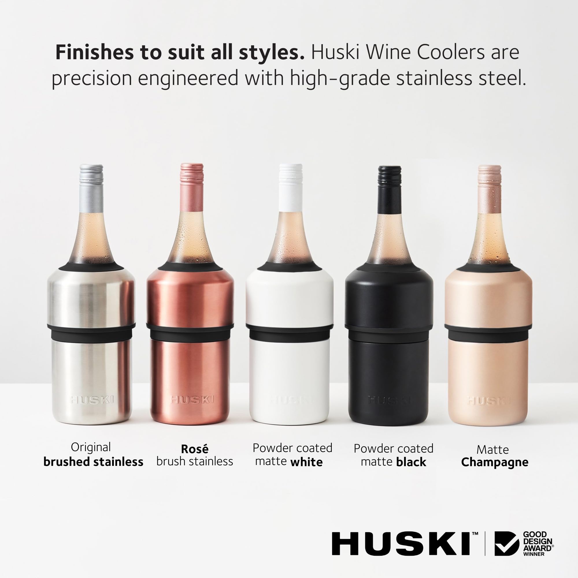 Huski Wine Chiller table display adds elegance to gatherings.