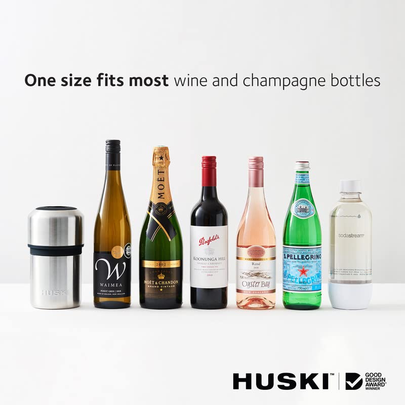 Huski Wine Chiller vacuum-insulated design minimizes temperature loss.