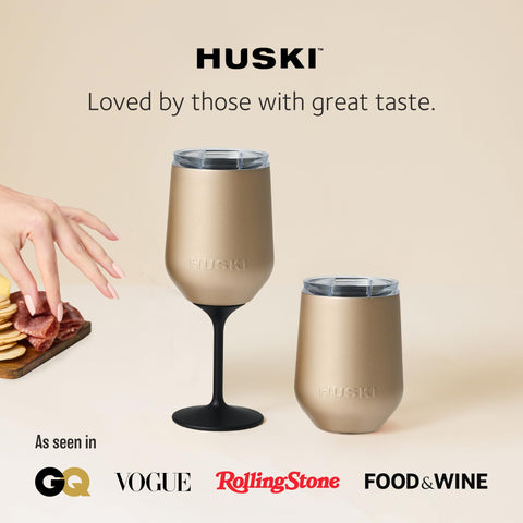 Huski Wine Tumbler 2.0 elegant black finish for premium gifting.