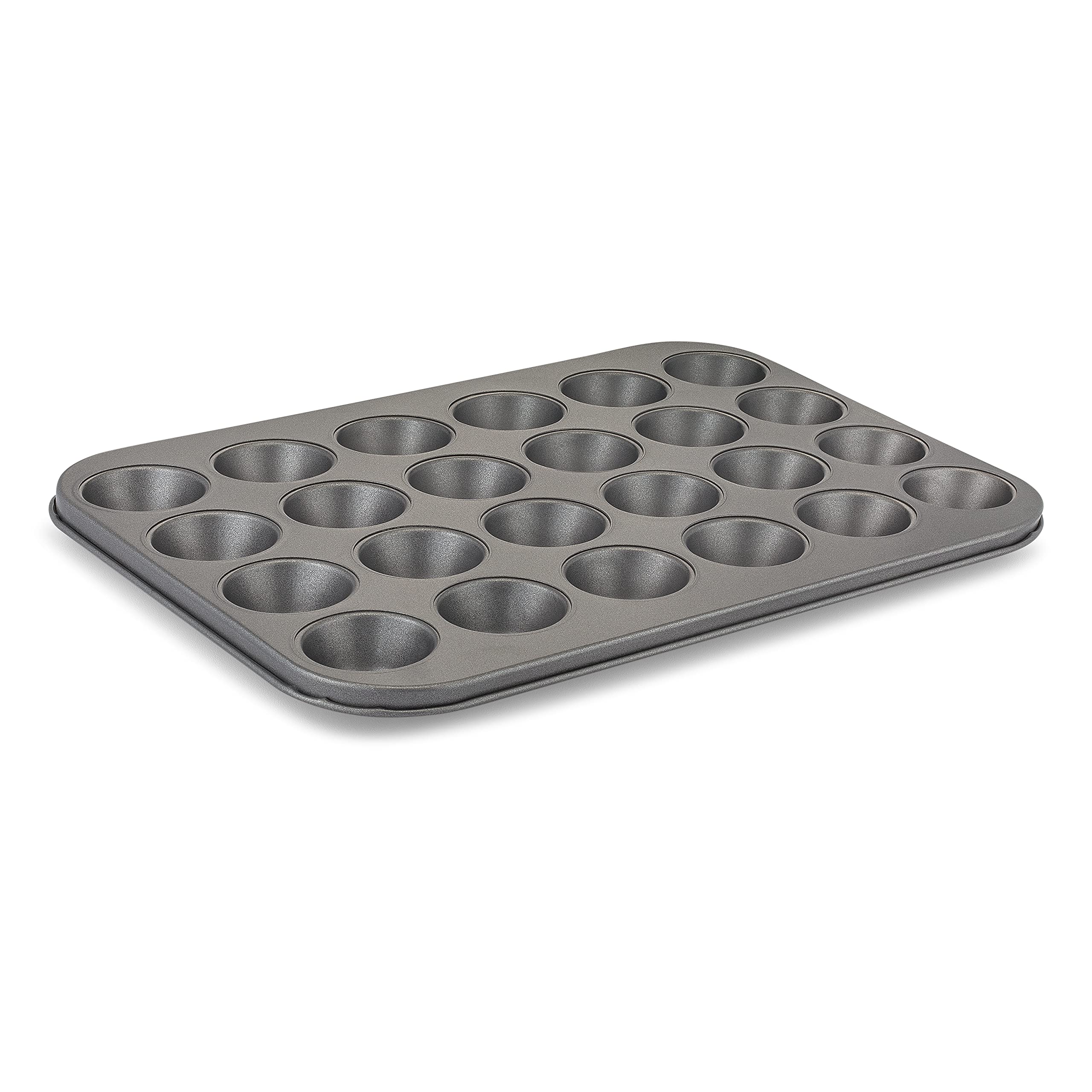 husMait 24-cup mini muffin pan for easy batch baking and release