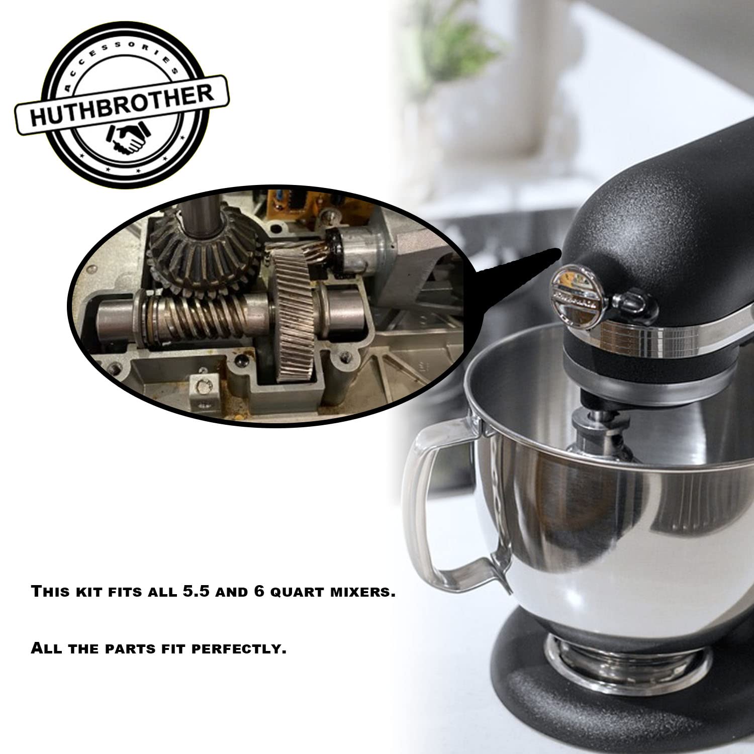 Huthbrother worm gear kit food-grade grease image for safe lubrication