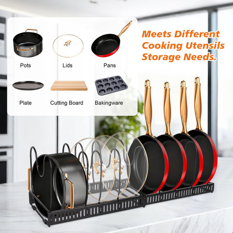 HuuDraLono expandable rack adjusts from 11.8 to 22.8 inches for flexible space.