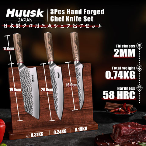 Huusk balanced design improves precision and control during extended prep.