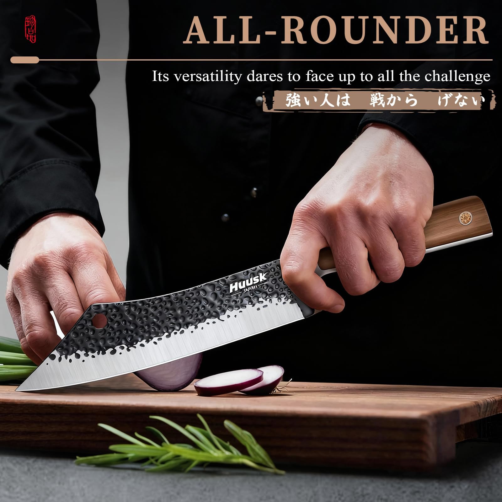Huusk carving knife in elegant gift box for gifting on special occasions.
