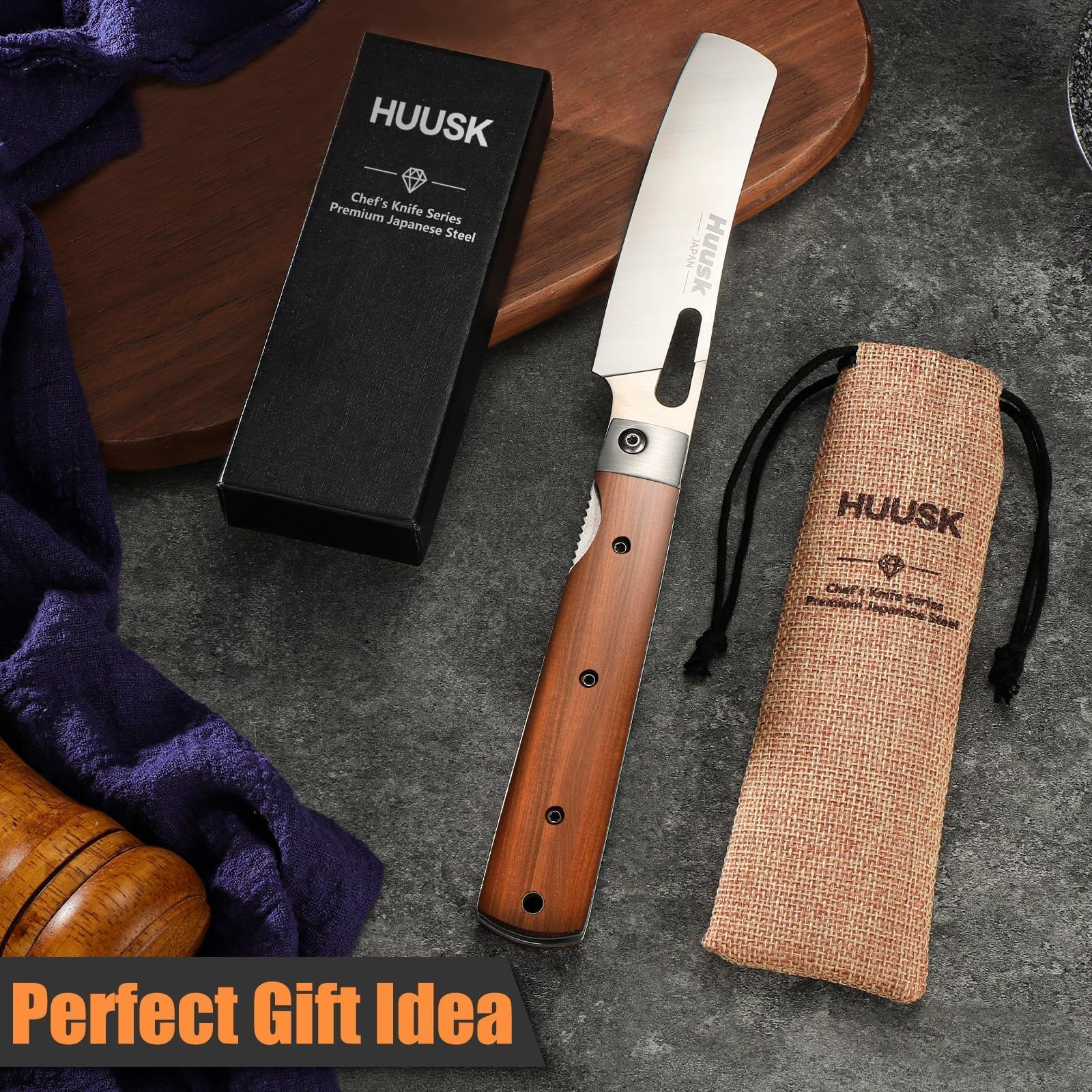 Skilled blacksmith craftsmanship behind Huusk Nakiri’s 138-step production process.