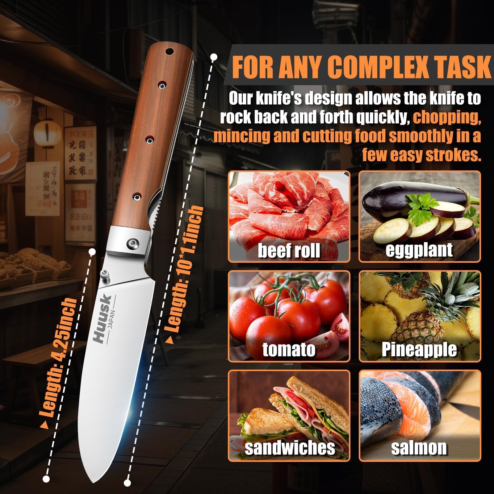 Huusk portable edc knife ready for camping and everyday tasks