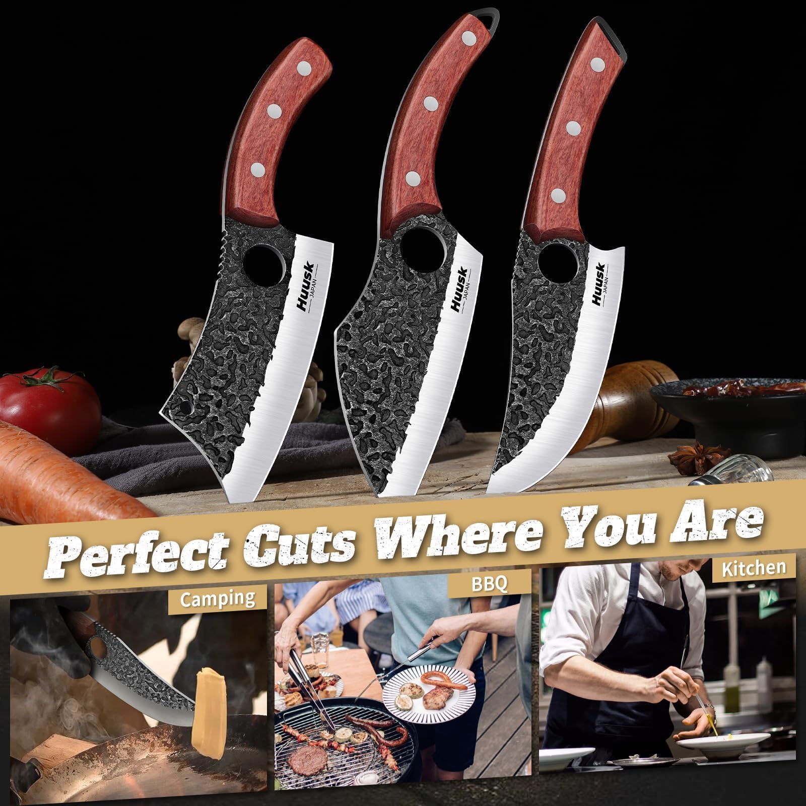 Huusk gift box set highlights premium knives for home cooks and gifting.