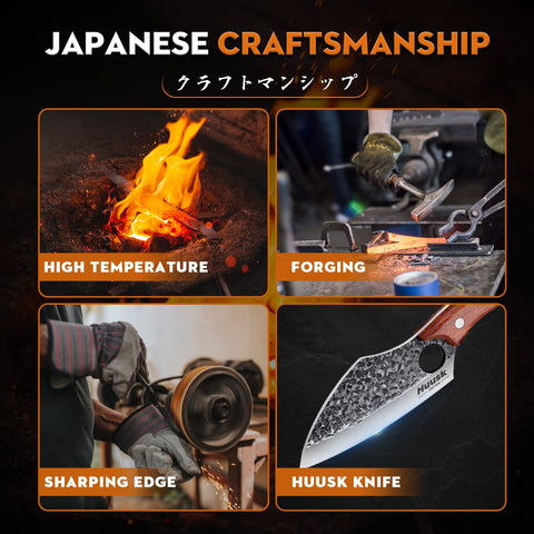 Huusk wooden handle with ergonomic grip for comfortable slicing during long prep