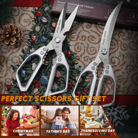 Huusk Kitchen Scissors are dishwasher-safe for convenient cleanup.