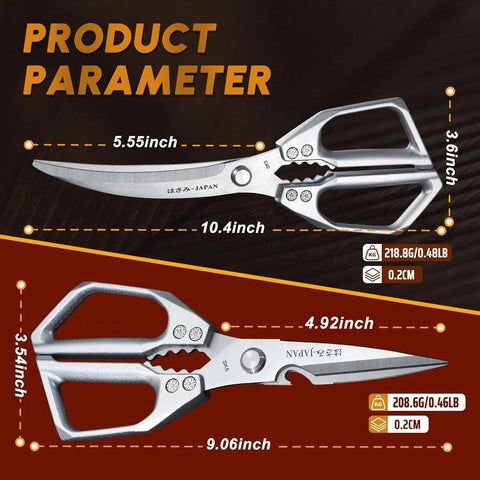 Huusk Kitchen Scissors showcase Japanese craftsmanship inspired design and sharp performance.
