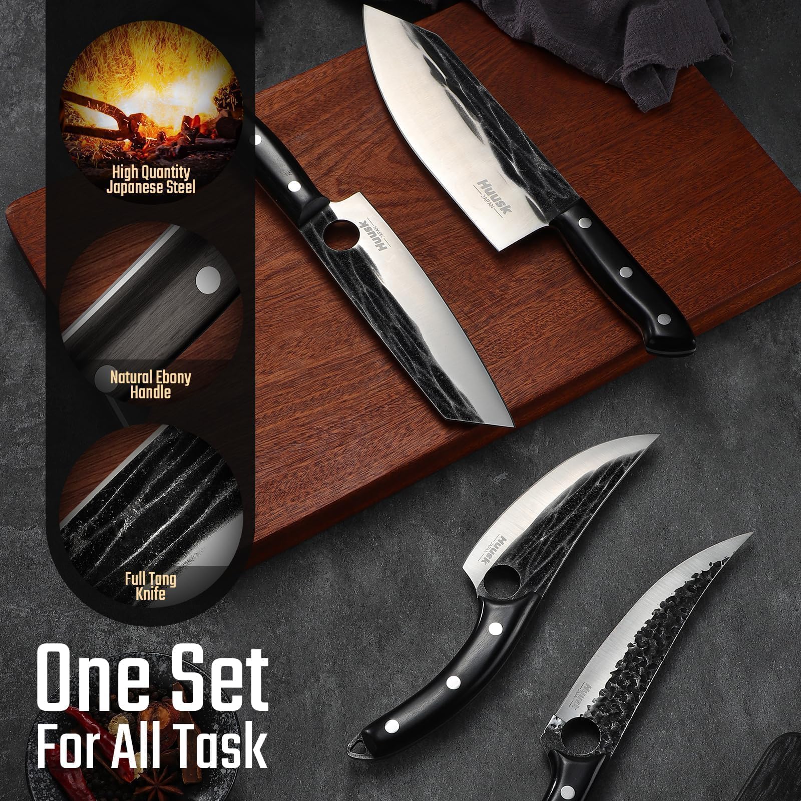 Huusk nakiri knife ideal for quick vegetable prep