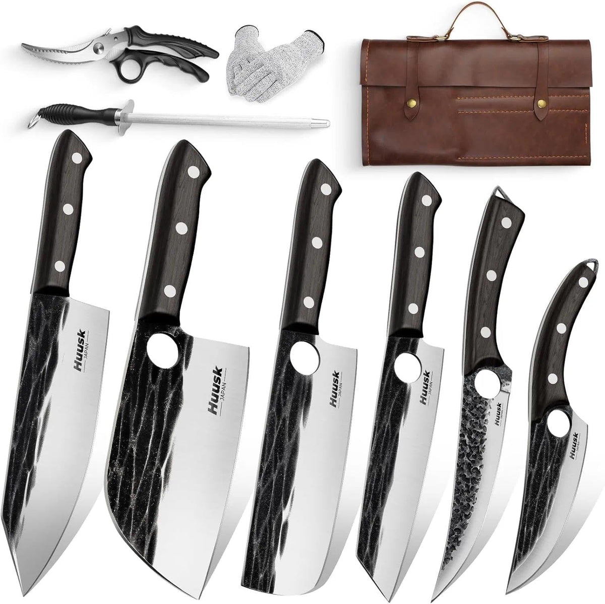 Huusk Serbian chef knife for precise slicing and daily prep