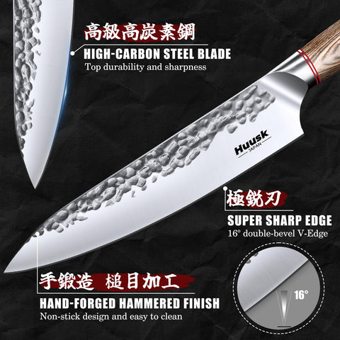 Huusk silver blade finish delivering clean, reliable cuts.