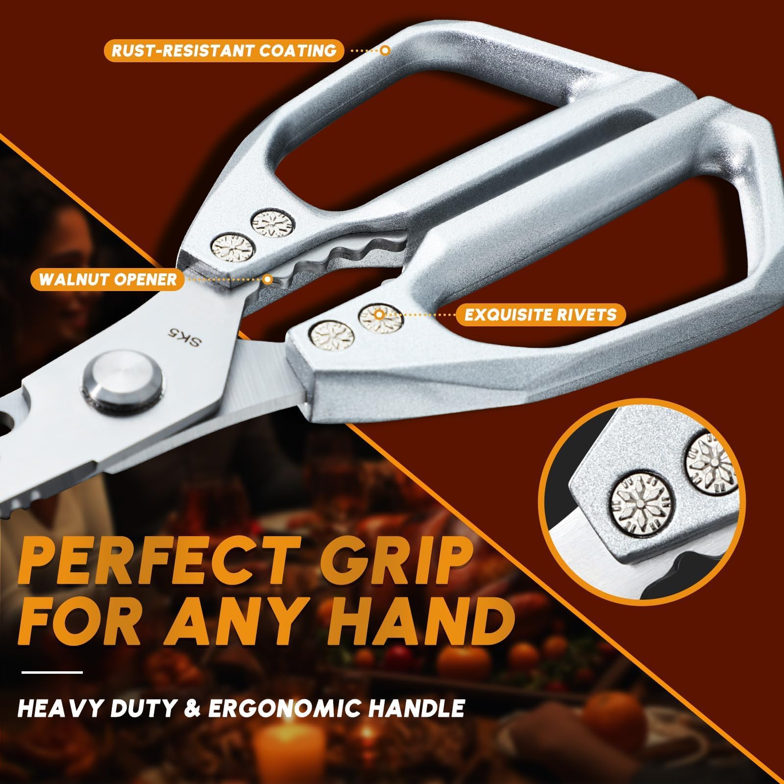 Premium stainless steel construction ensures durability.