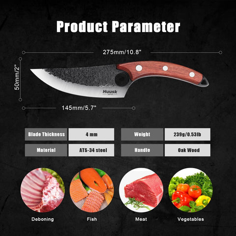 Huusk knife boning and meat prep for clean, controlled cuts