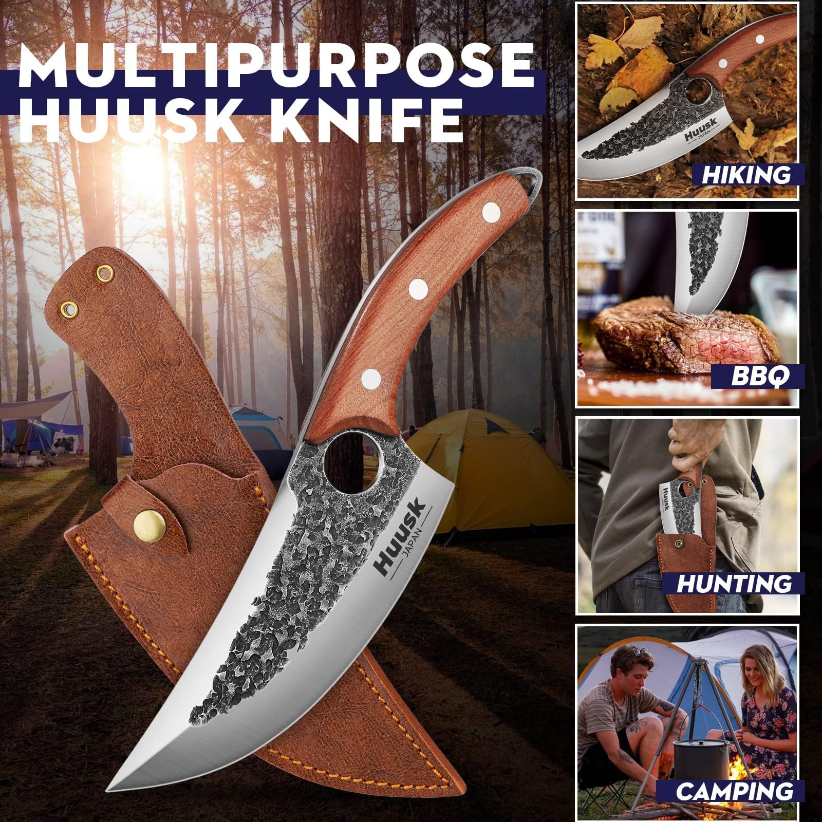 Huusk Viking Knife in elegant gift box ready for gifting