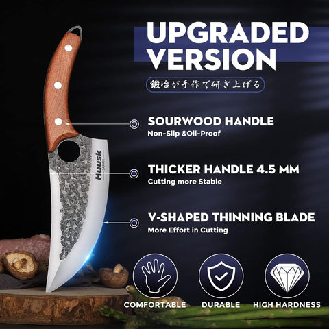 Huusk Viking Knife sheath shown for portable outdoor use