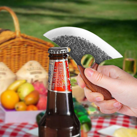 Huusk wood handle ergonomic grip for long-term comfort.
