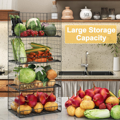 Huxitocan snack organizer bin keeps treats neatly accessible.