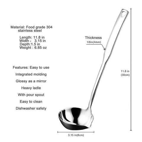 Canning and serving with Hvanam ladle in kitchen