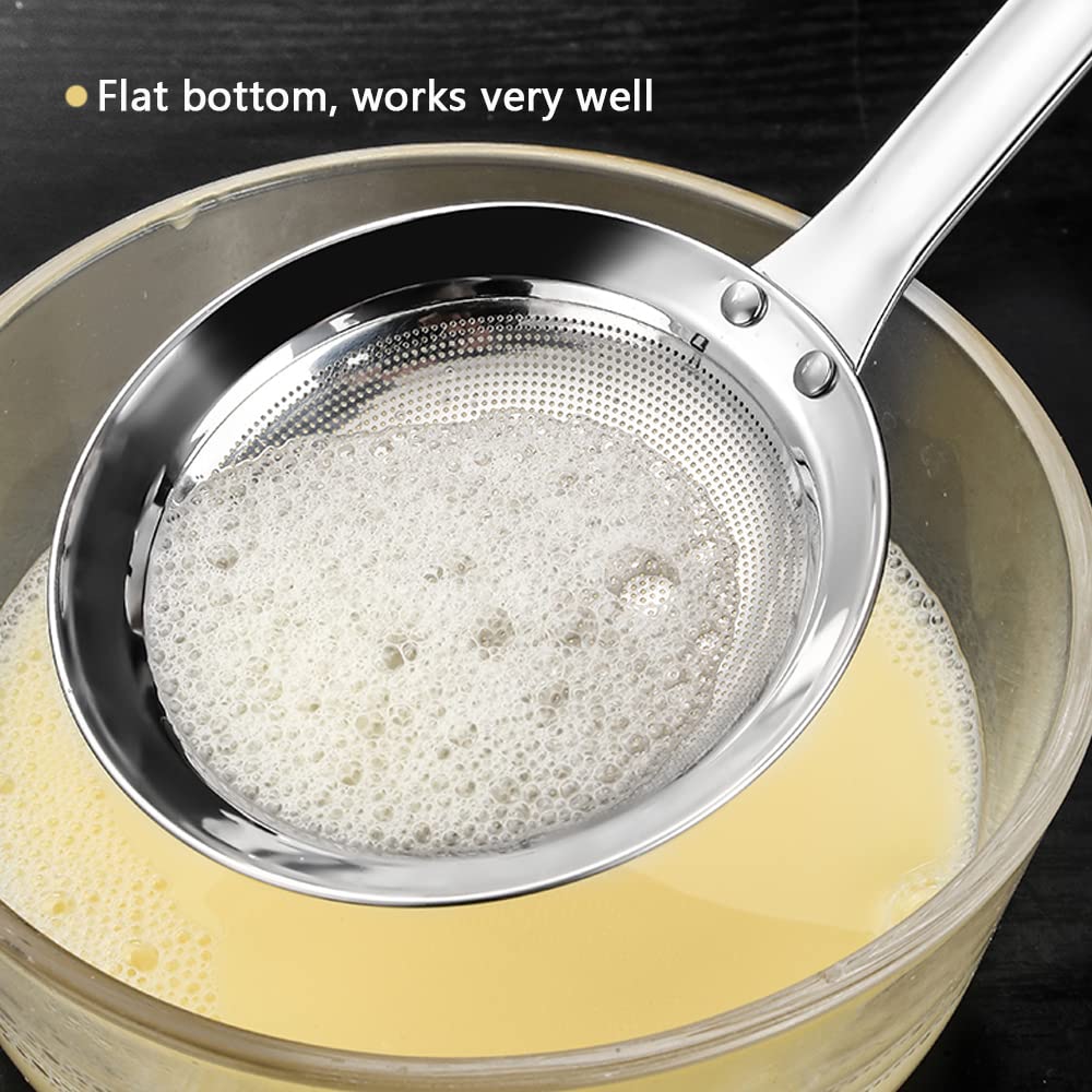 Hvanam SUS304 stainless steel filter spoon with ergonomic handle.