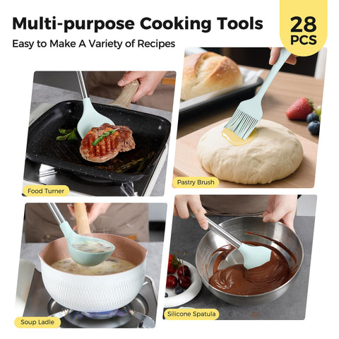 Hvygss dishwasher-safe kitchen utensils for quick, easy cleanup