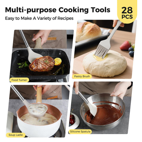 Hvygss dishwasher-safe utensils simplify cleanup after meals.