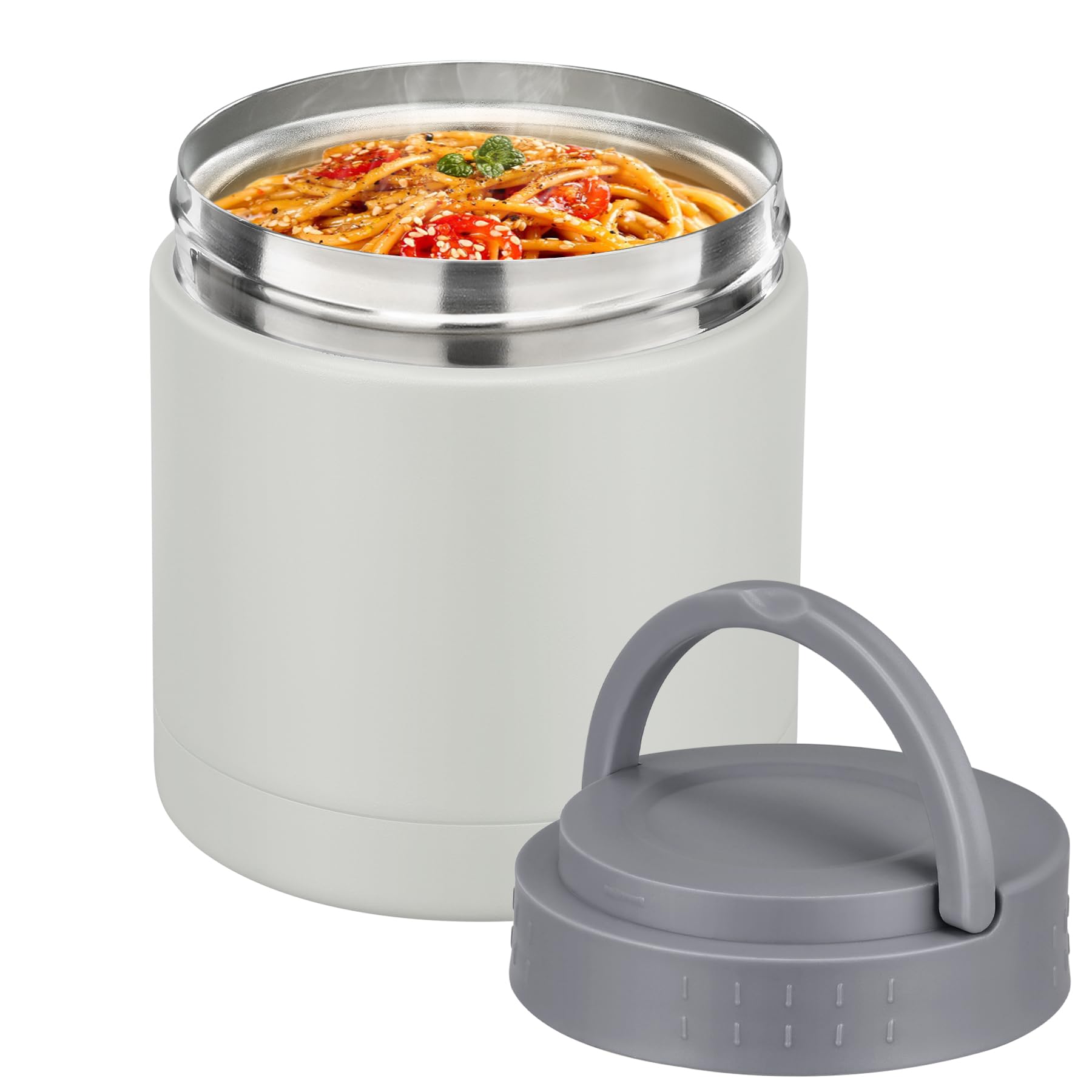 HWONMTE soup thermo wide mouth 10.5oz gray for easy filling and cleaning