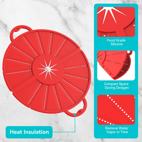 HWXQJJHONEY nonstick oil splatter guard eases cleanup after cooking
