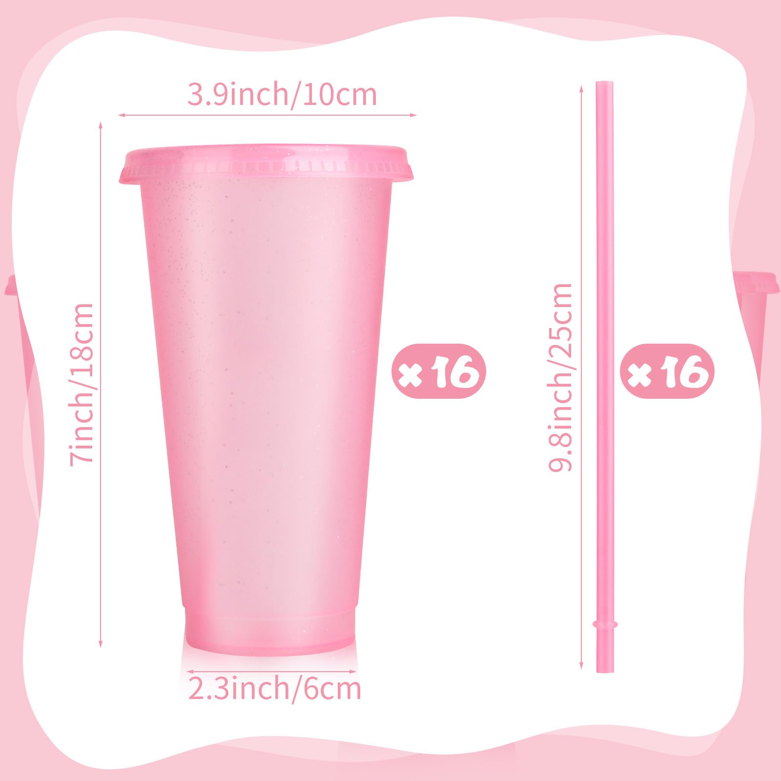 Hxezoc 16-piece glitter set adds a stylish touch to daily use.
