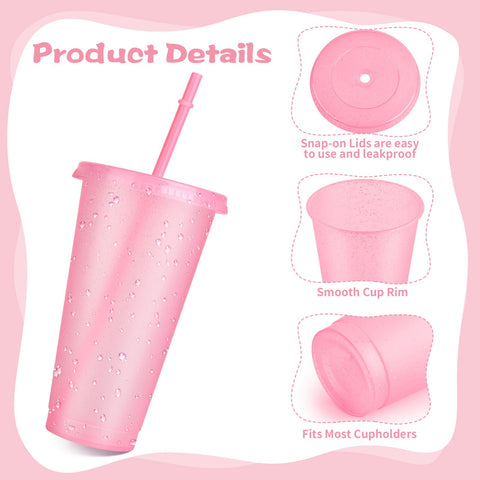 Lids and straws help keep drinks contained during travel and events.