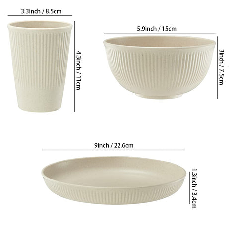 HXYPN wheat straw drinking cups ready for kids and travel.