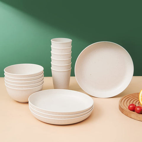 HXYPN microwave-safe dinnerware in action, reheating a meal safely.