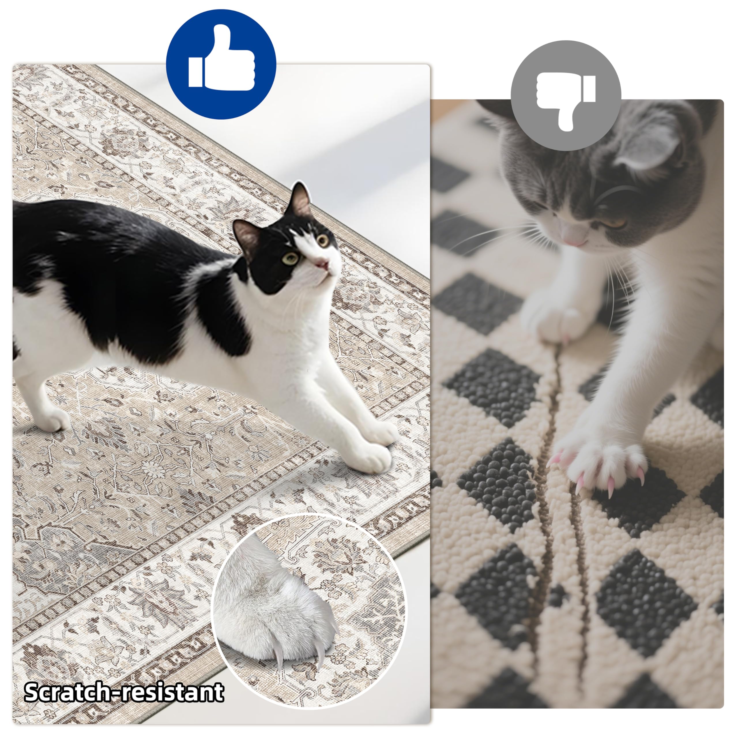 HY HAO YUN LAI kid- and pet-friendly rug, safe for everyday family use.