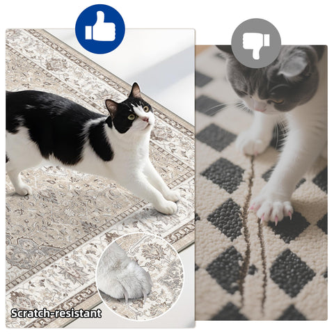 HY HAO YUN LAI kid- and pet-friendly rug, safe for everyday family use.