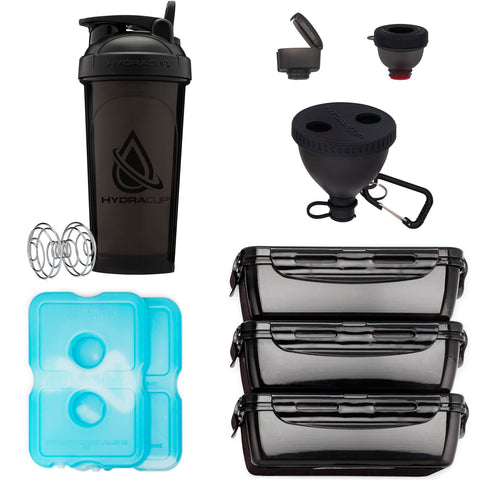 Hydra Cup 28oz shaker bottle with whisk for smooth mixes