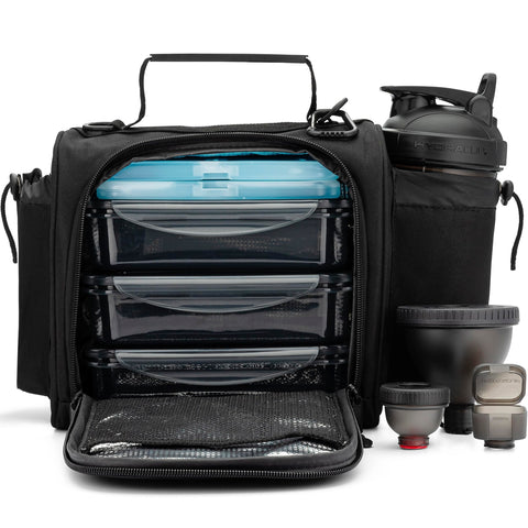 Hydra Cup insulated lunch bag with luggage strap for easy travel