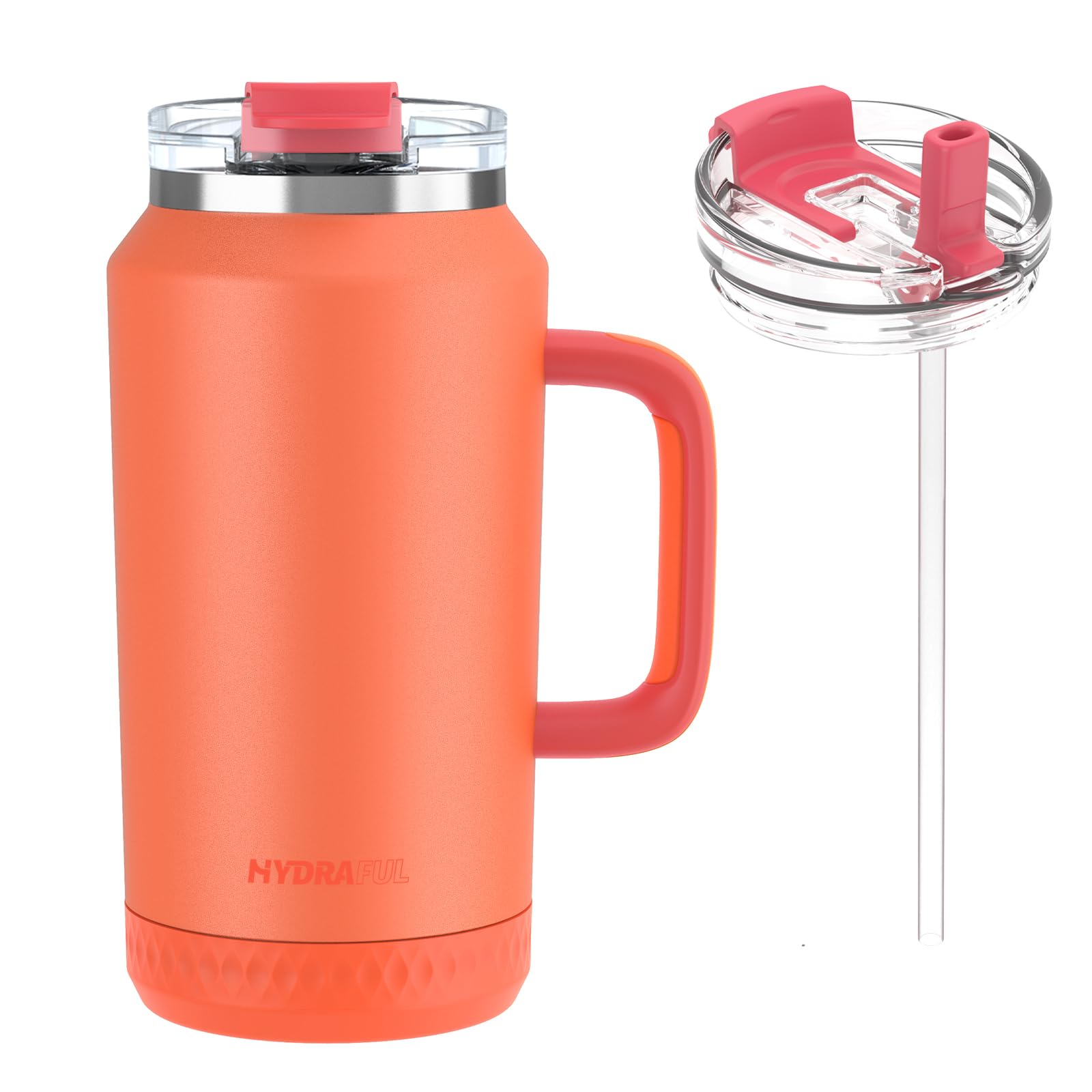 Hydraful 64 oz tumbler with handle and lid for on-the-go hydration