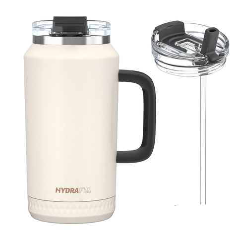 Hydraful 64oz tumbler with handle for on-the-go hydration
