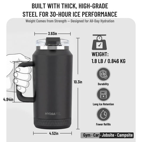 Hydraful dishwasher-safe design simplifies cleaning after workouts or hikes.