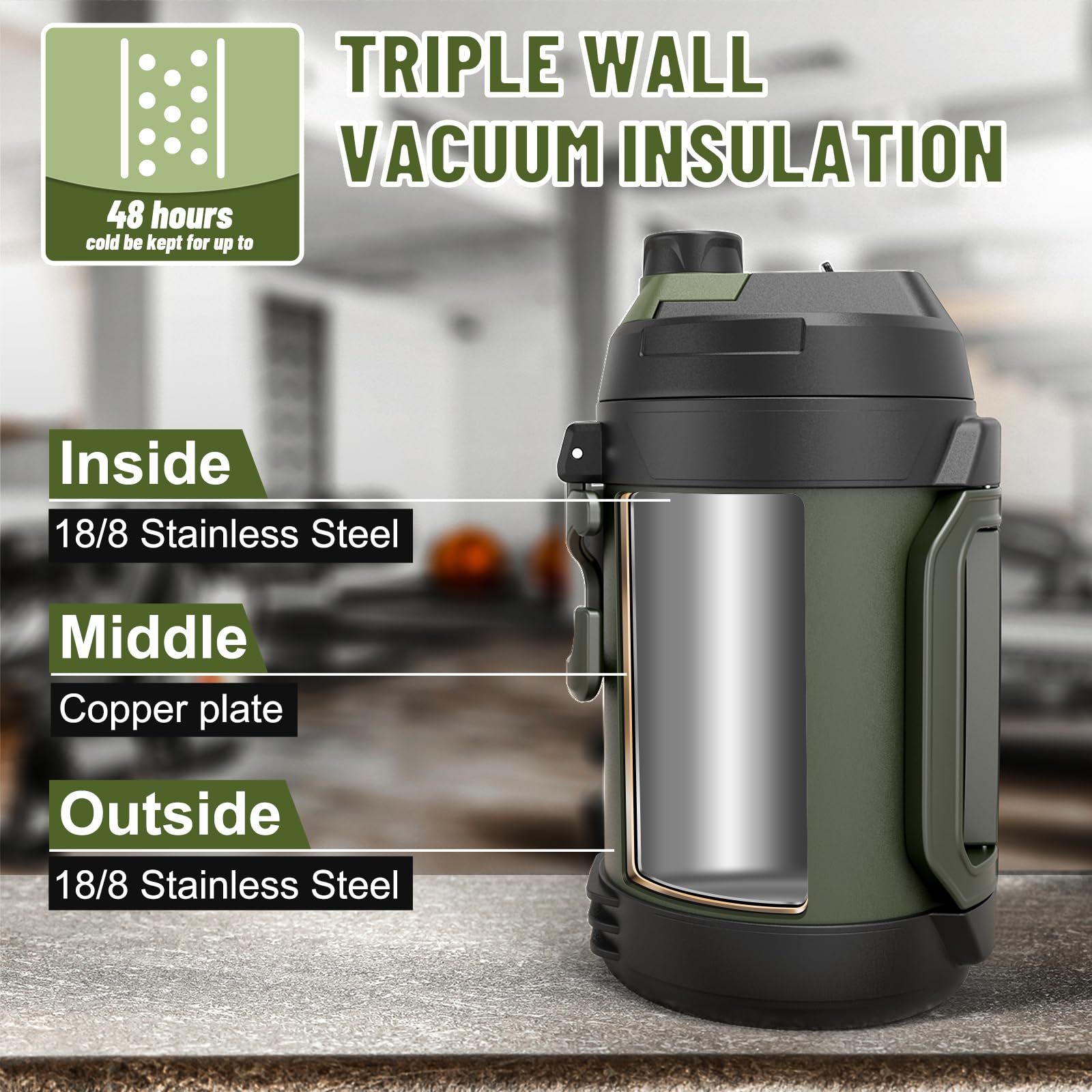 Hydraful gallon bottle on hike rugged hydration companion.