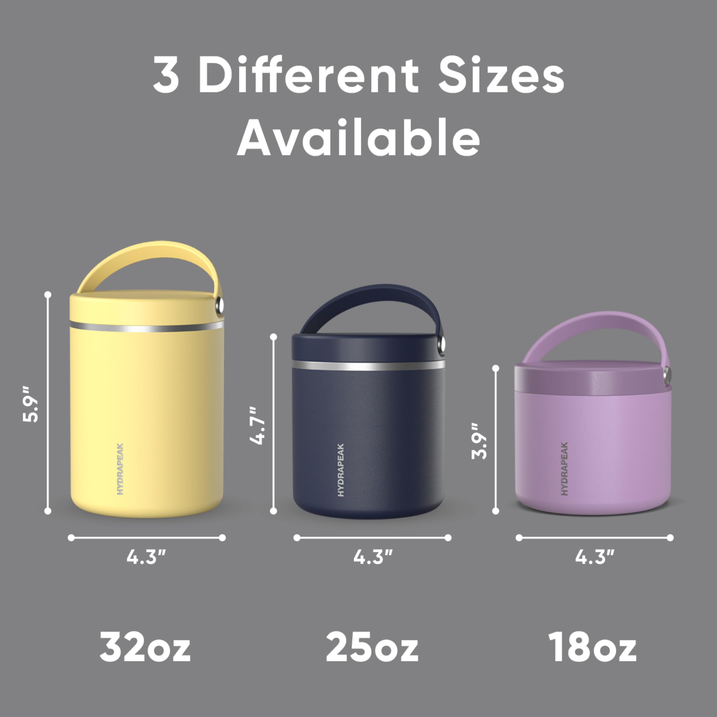 Hydrapeak leak-proof cap ensuring spill-free lunch on the go.