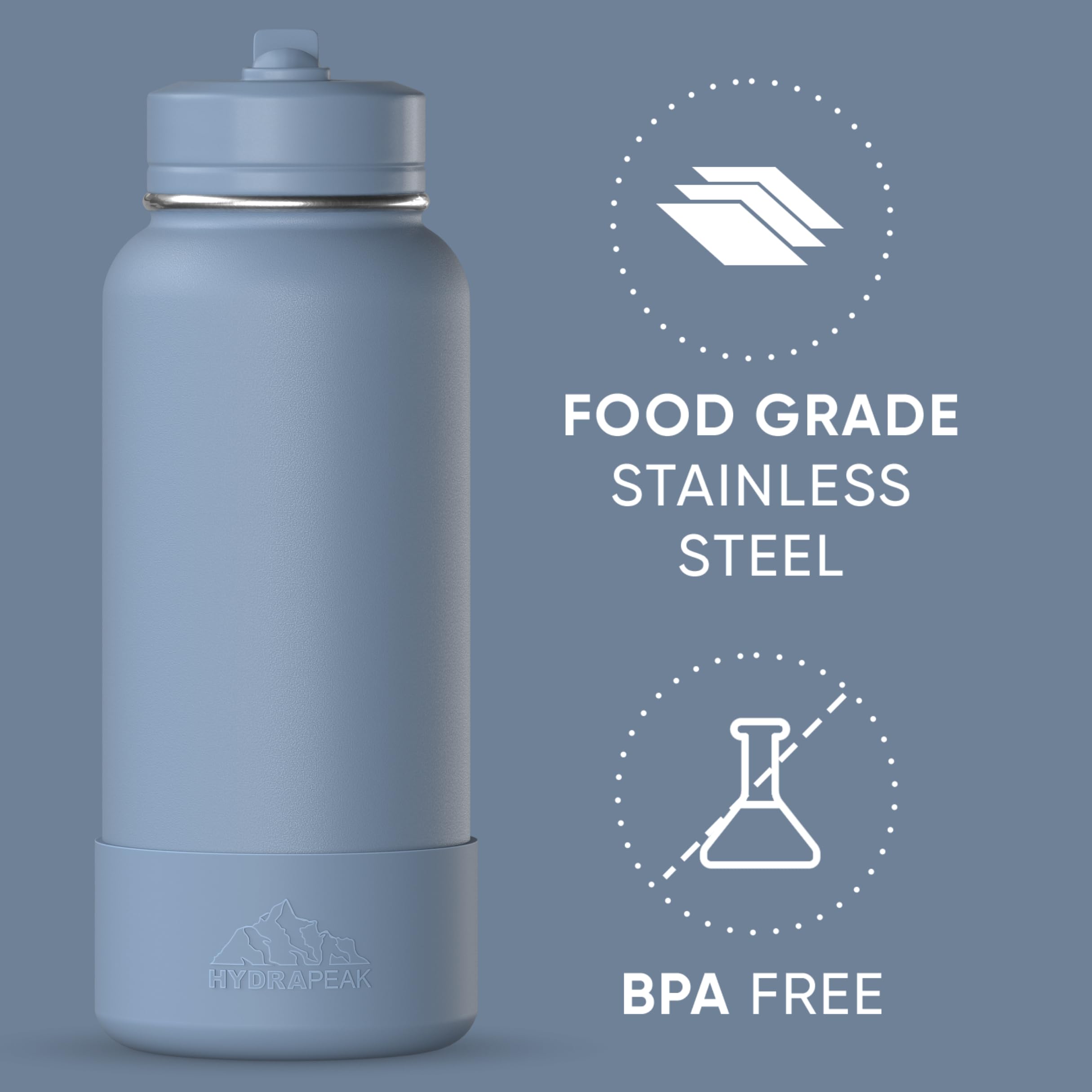 Hydrapeak 26oz cupholder-friendly bottle in use