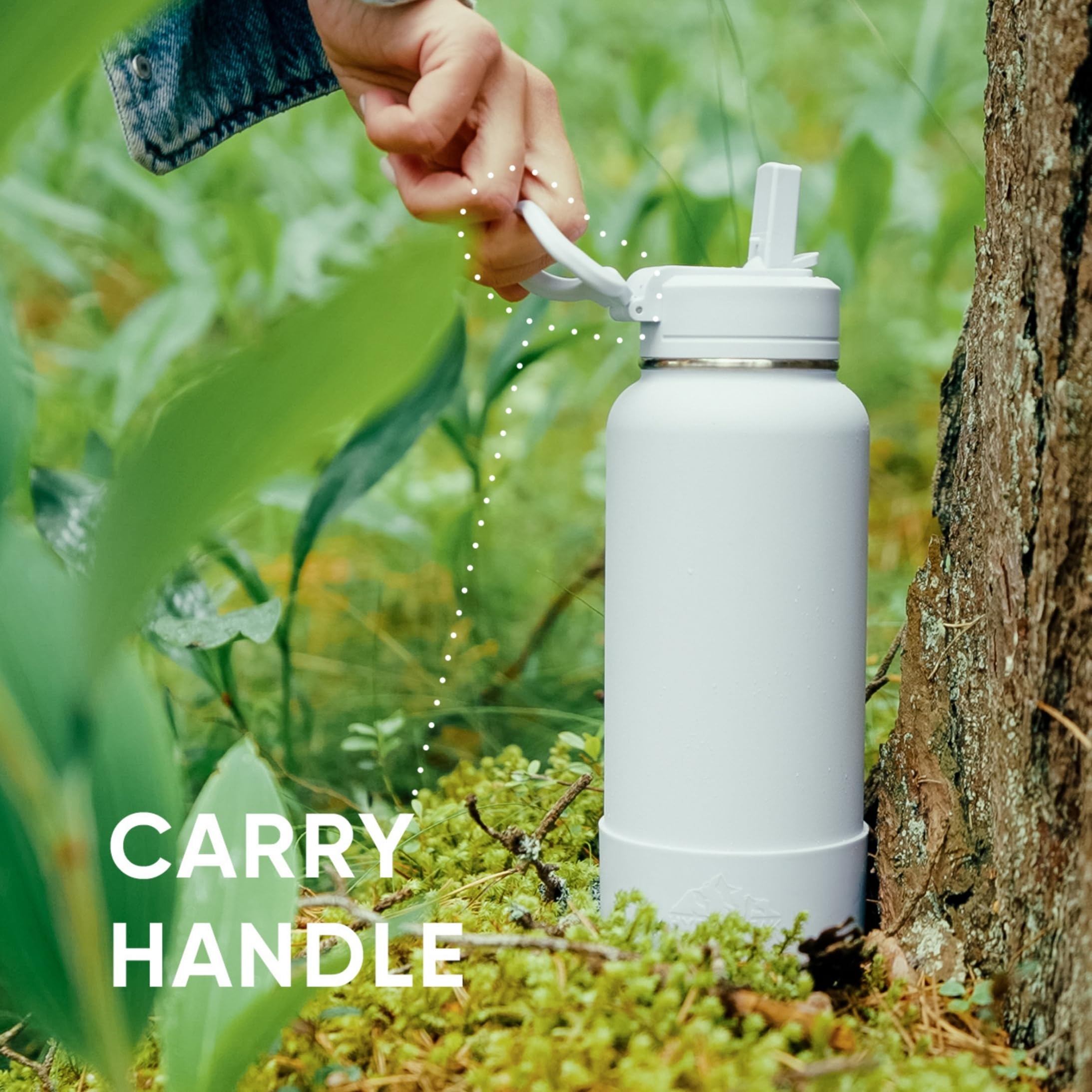 Hydrapeak bottle with integrated carry handle