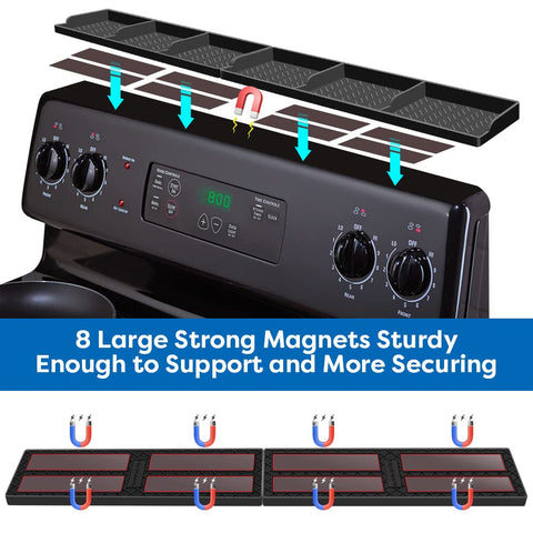 Hydream spice rack over stove close-up highlights durable silicone material.