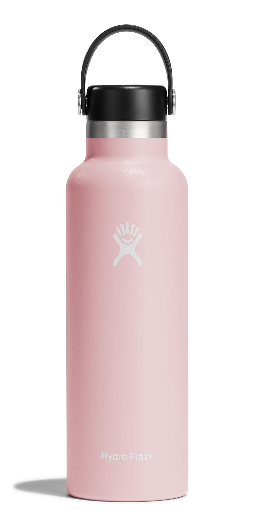 Hydro Flask 21 oz standard mouth bottle with a flexible handle for on-the-go hydration