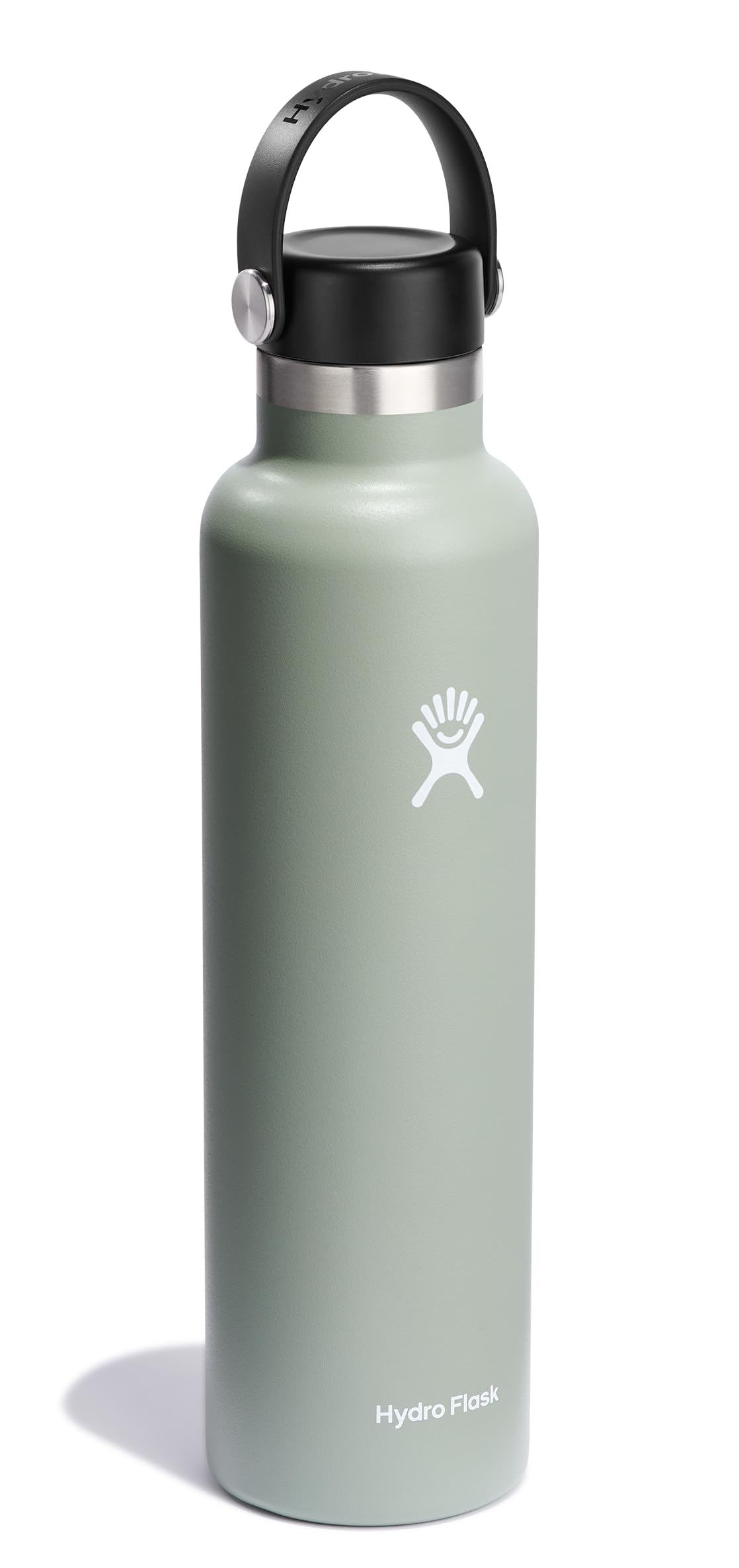 Hydro Flask Agave Green handle for easy on-the-go grip