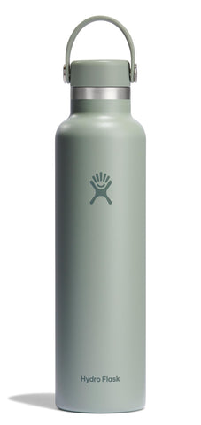 Hydro Flask 24oz Agave Green Bottle with handle for easy daily hydration.
