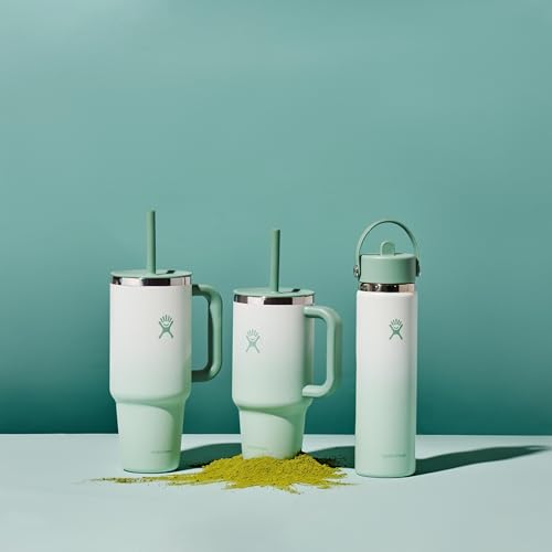 Hydro Flask Matcha Ombre Travel Tumbler color accent appealing aesthetic.